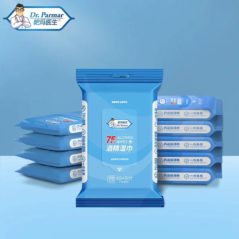 DR. PARMAR75% alcohol wet wipes 15P