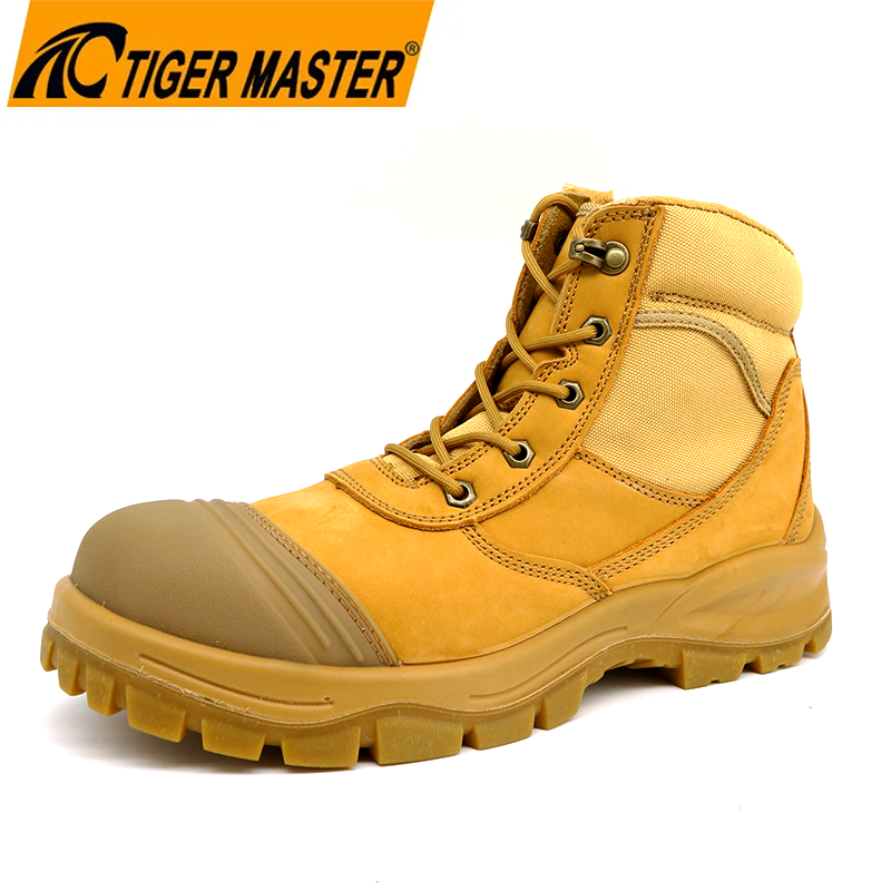 Nubuck Leather Safety Shoes for Men