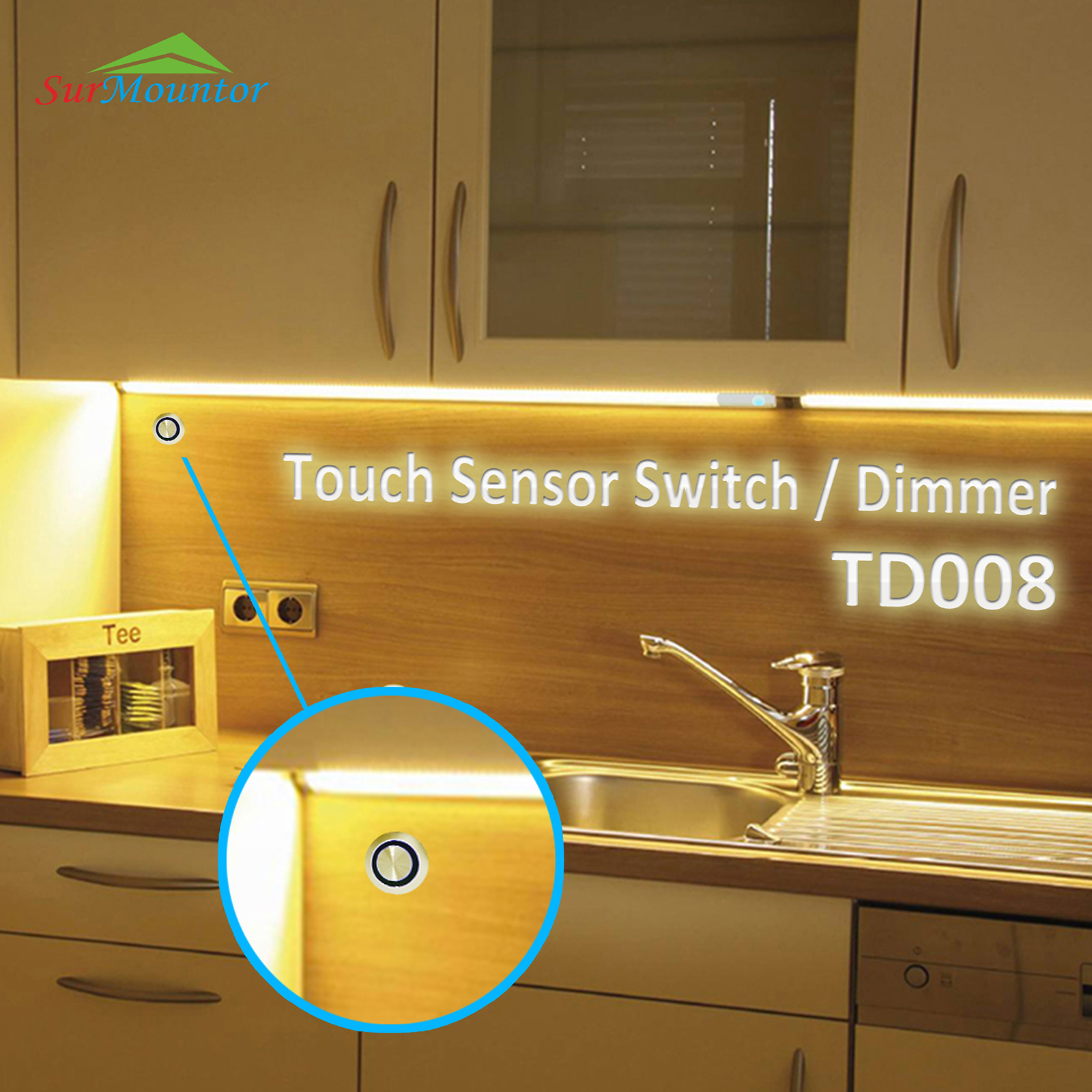 TD008 LED Sensor Switch Touch Dimmer Series