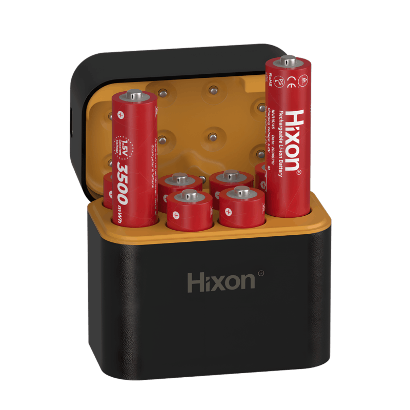 Hixon AA rechargeable lithium battery charger