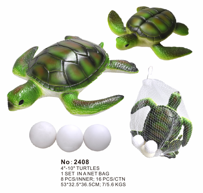 Turtle Soft Rubber Mother and Child Turtle 5 Turtle Eggs 4 inches~10 inches 2