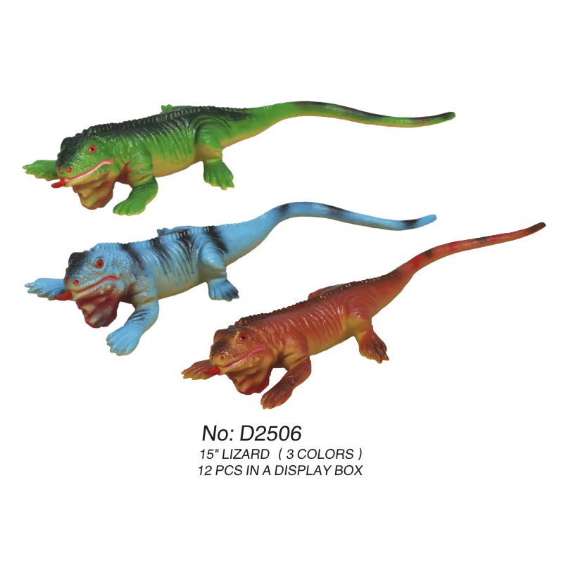 Animal toy lizard 3 models 15 inches