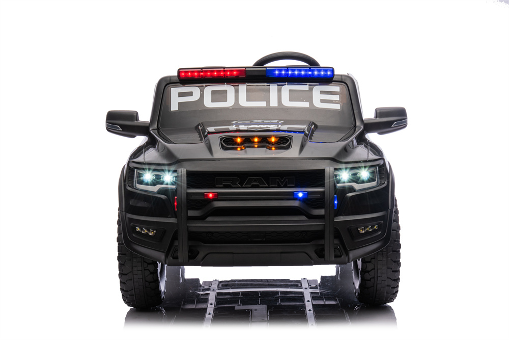 RAM Licensed Police Car 4X4 Ride on Electric Car for Kids,24V Battery Powered Ride-on Toys Cop Cars
