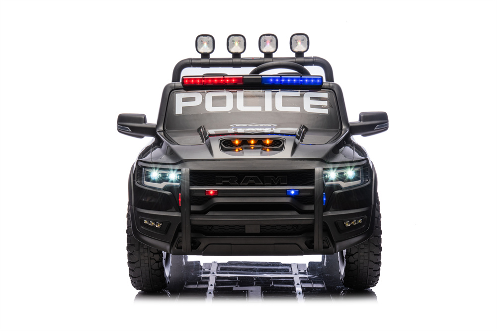 RAM Police Cars for Kids Electric Car 24V Childrens Powered Ride Ons for Toddlers Cop Cars