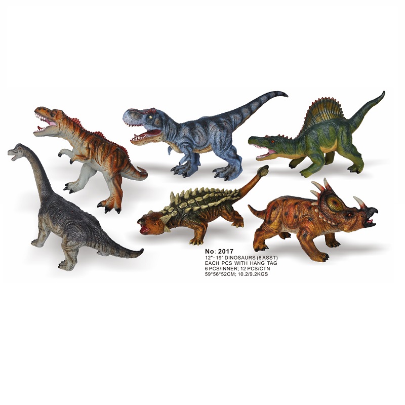 wingcrown Dinosaur Tyrannosaurus Turtle Dragon Brachiosaurus Spiny Back Dragon Soft Rubber 19 inches
