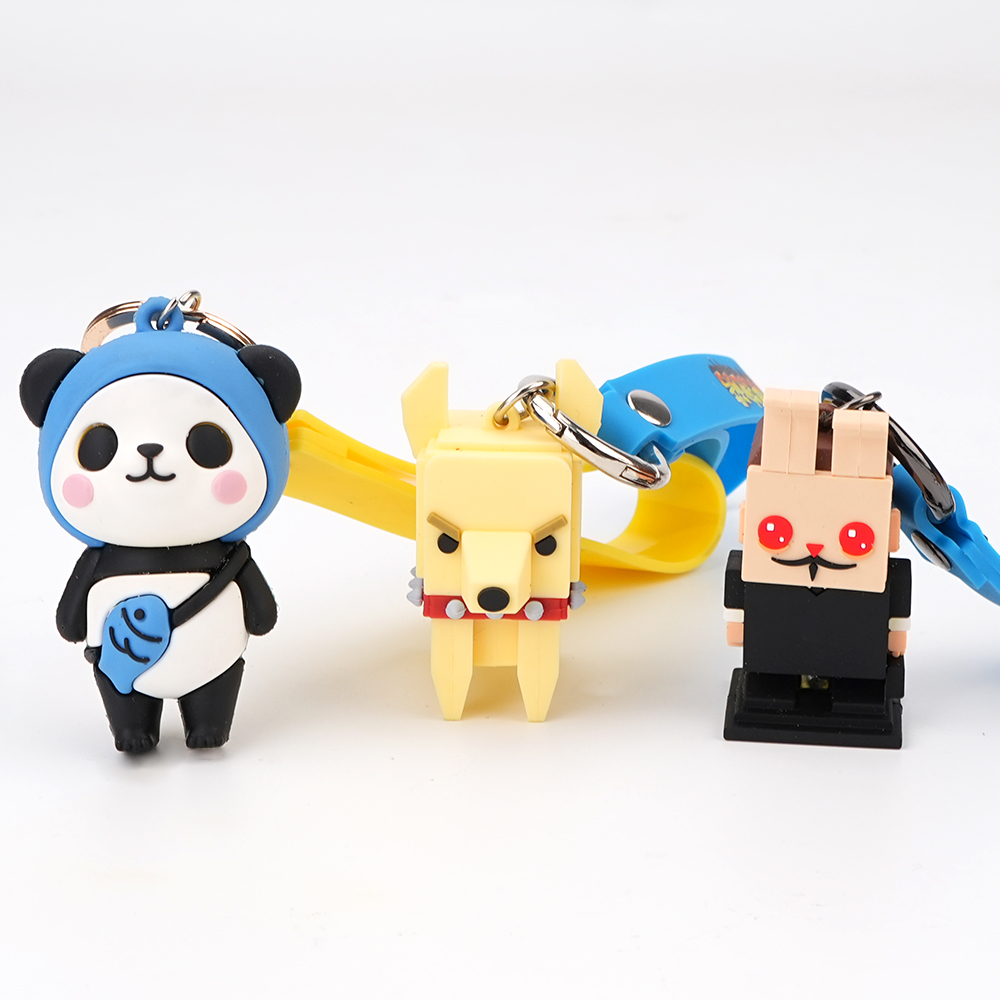 40 Years Manufacturer Keychain Professional Custom 3D Cartoon Animal PVC Keychains