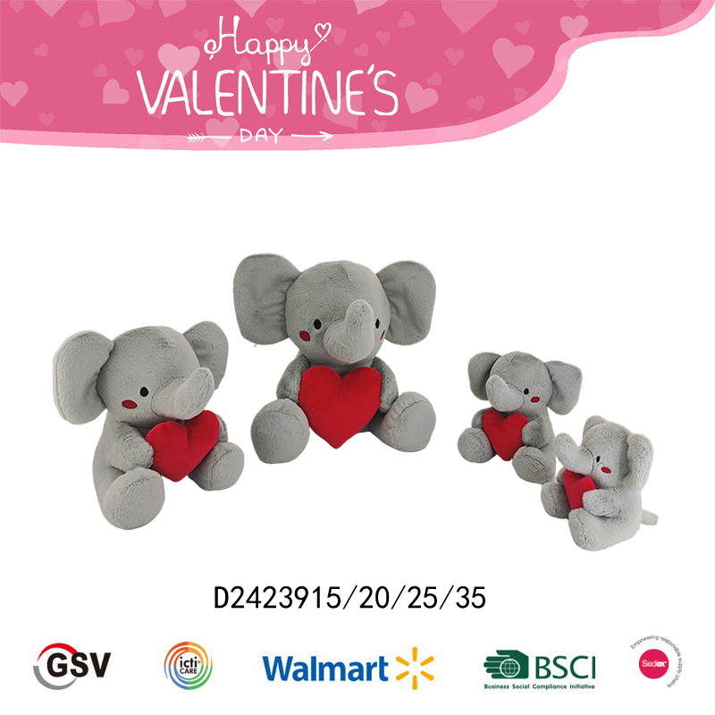 Valentine animals Elephant GTST PLUSH TOY（D2423915）