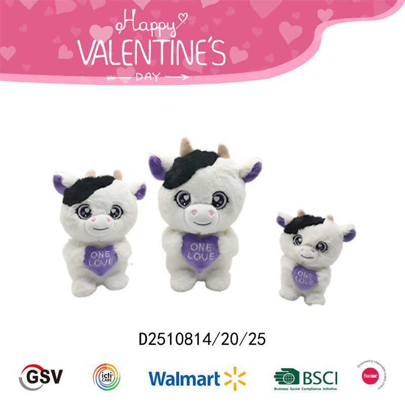Valentine animals Cow GTST PLUSH TOY（D2510814）