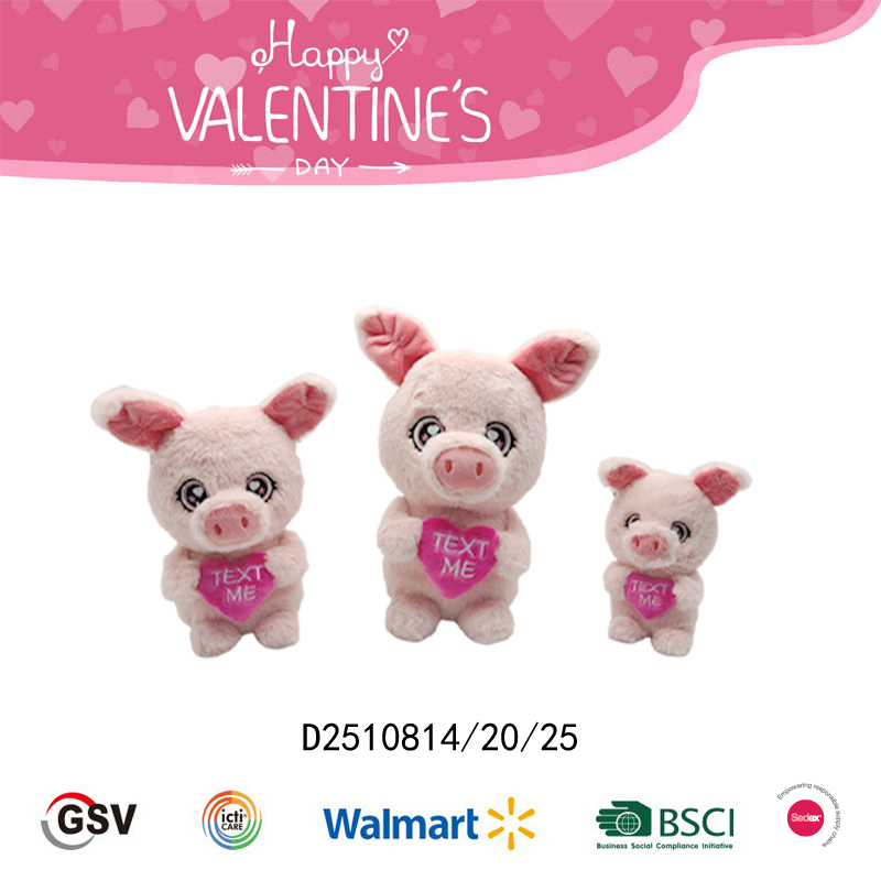 Valentine animals Pig GTST PLUSH TOY（D2510814）