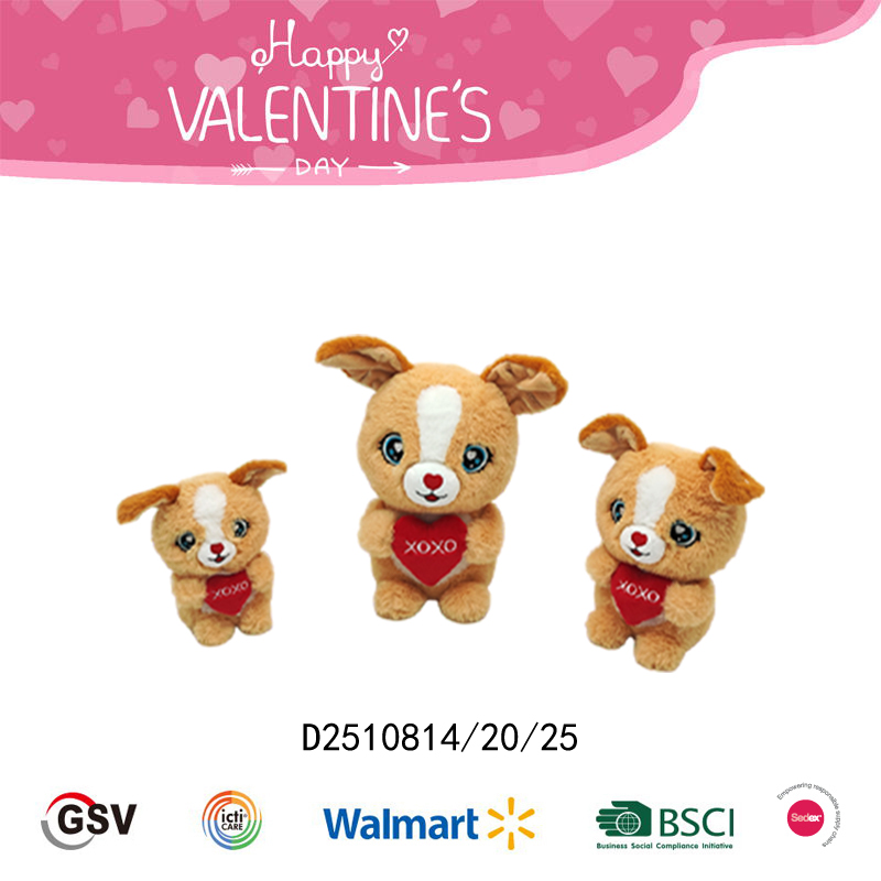 Valentine animals Dog GTST PLUSH TOY（D2510814）