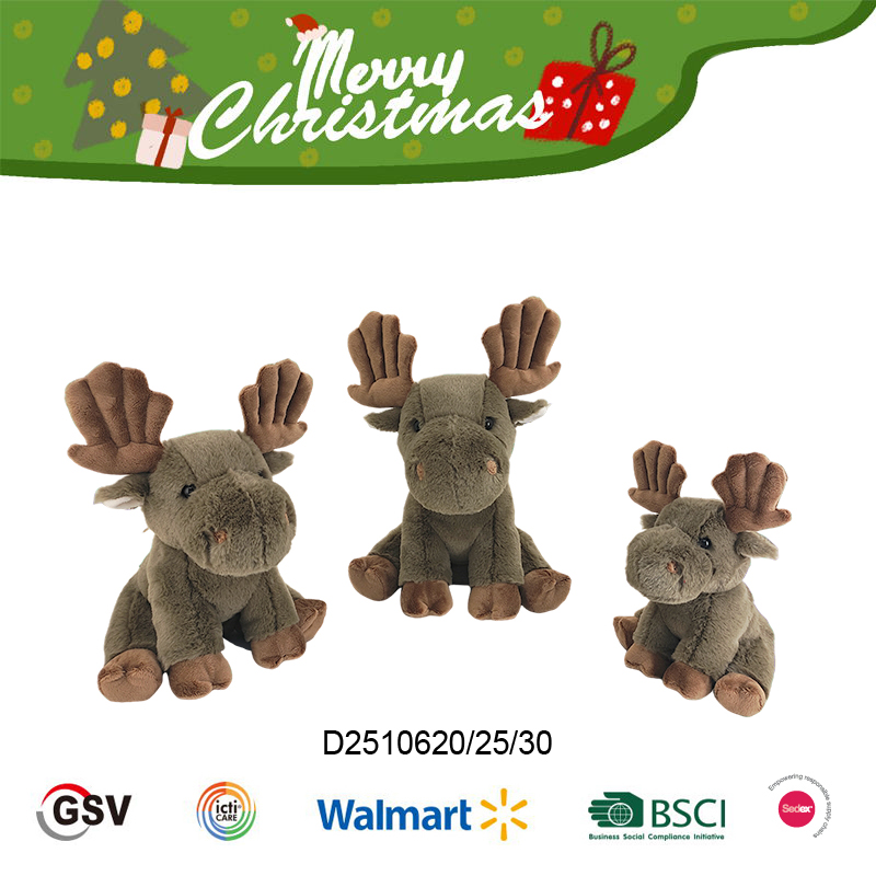 Christmas animals Reindeer GTST PLUSH TOY（D2510620_25）