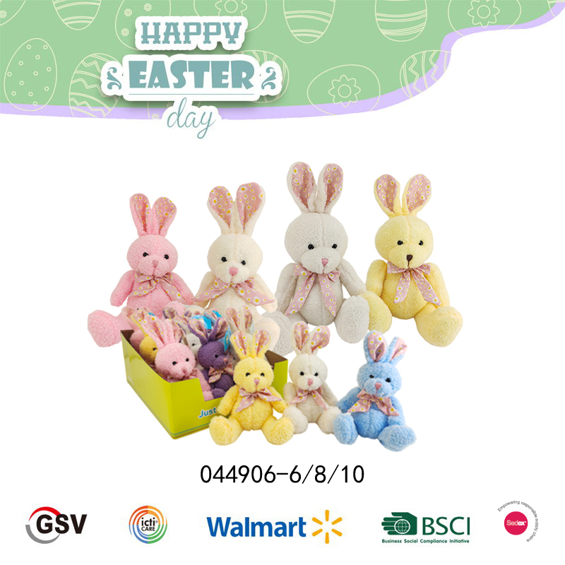 Easter Animals Rabbit Gtst Plush Toy（044906-8）