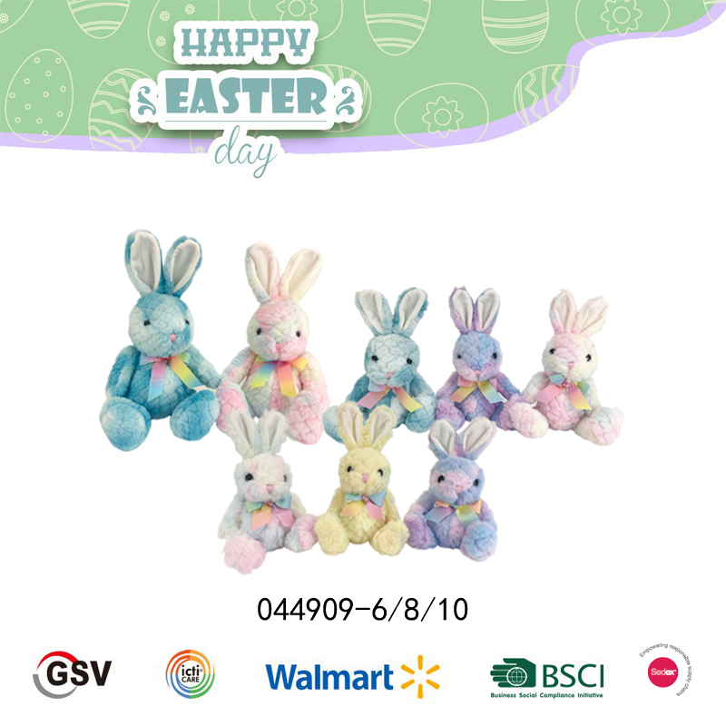 Easter Animals Rabbit Gtst Plush Toy（044909-6）