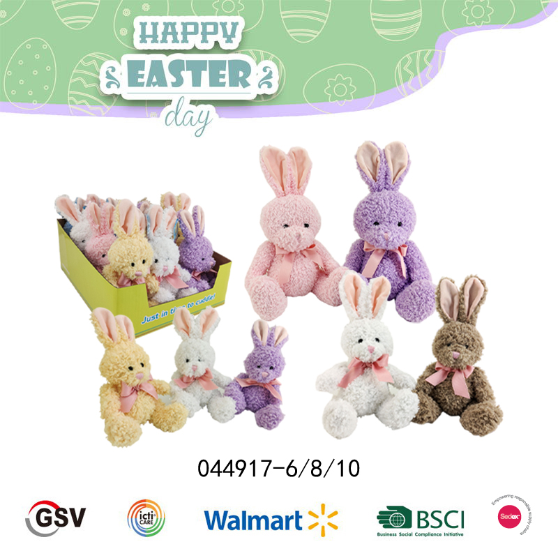 Easter Animals Rabbit Gtst Plush Toy（044917-8）