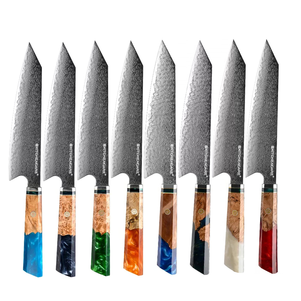 Hip-home ODM Damascus steel kitchen knife professional wooden chef knife