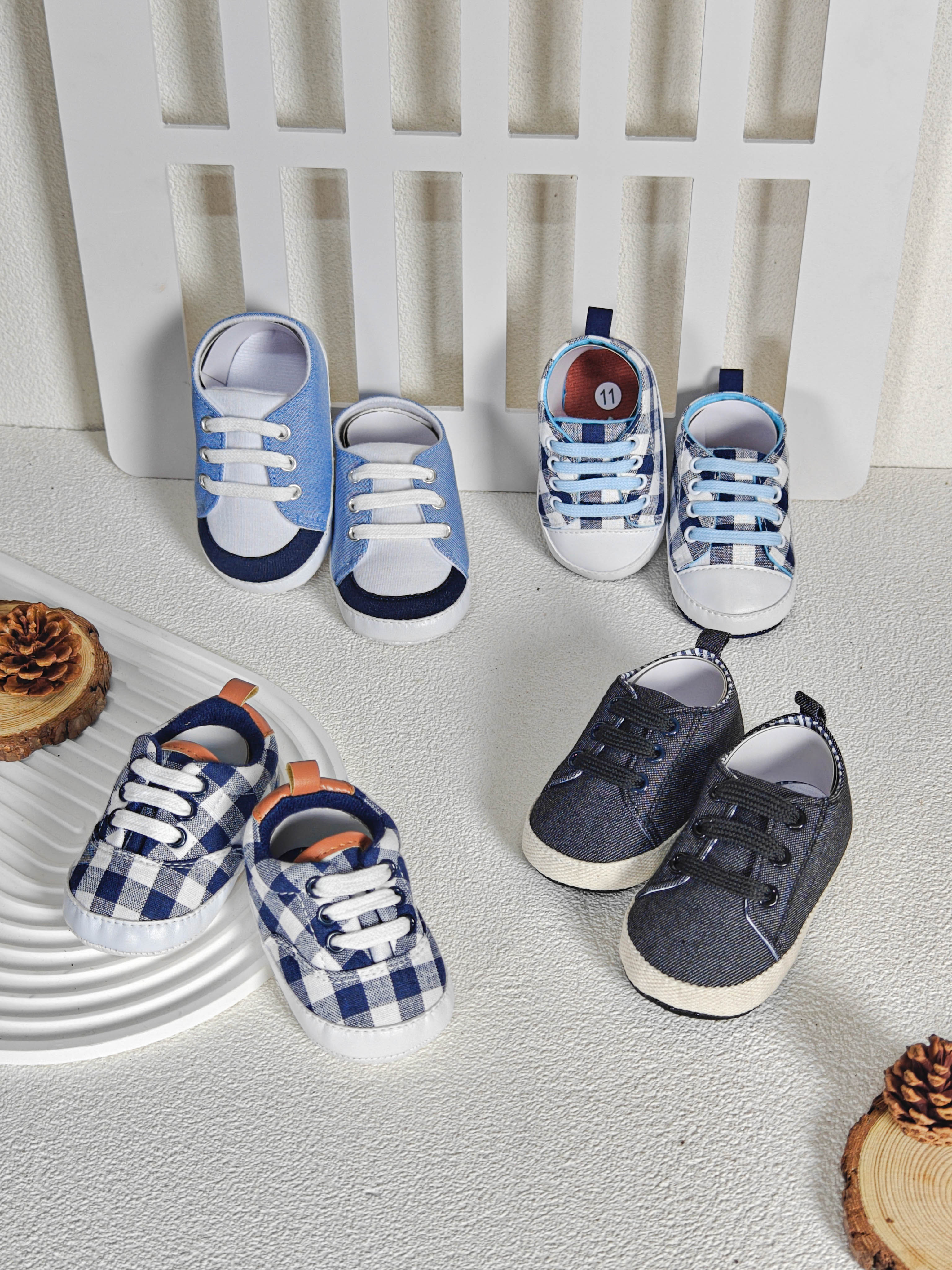 Yuesheng Baby Boys Shoes Toddler Comfortable Breathable Canvas Shoes