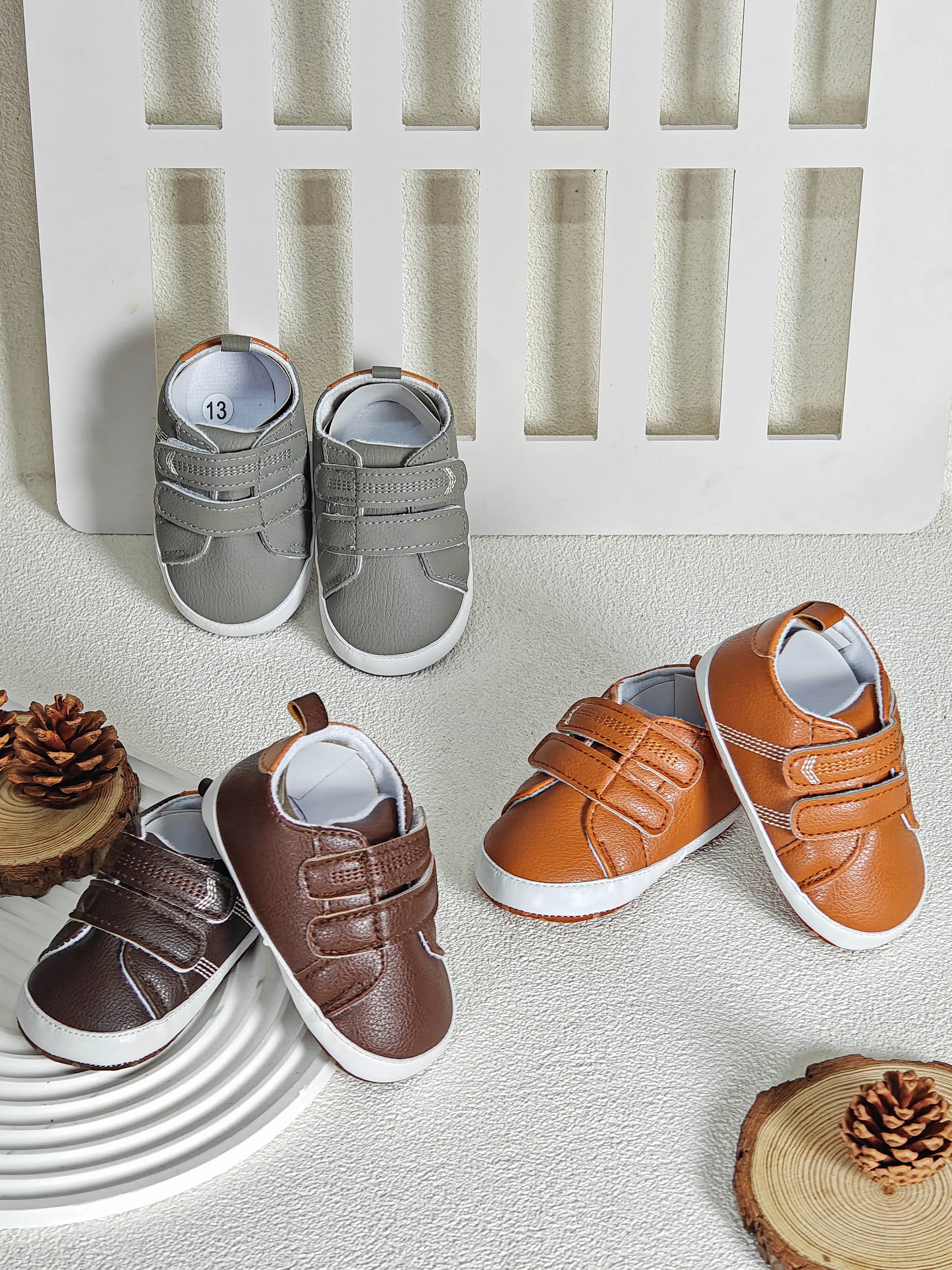 Yuesheng Baby Boys Shoes Toddler Comfortable Breathable Leather Shoes