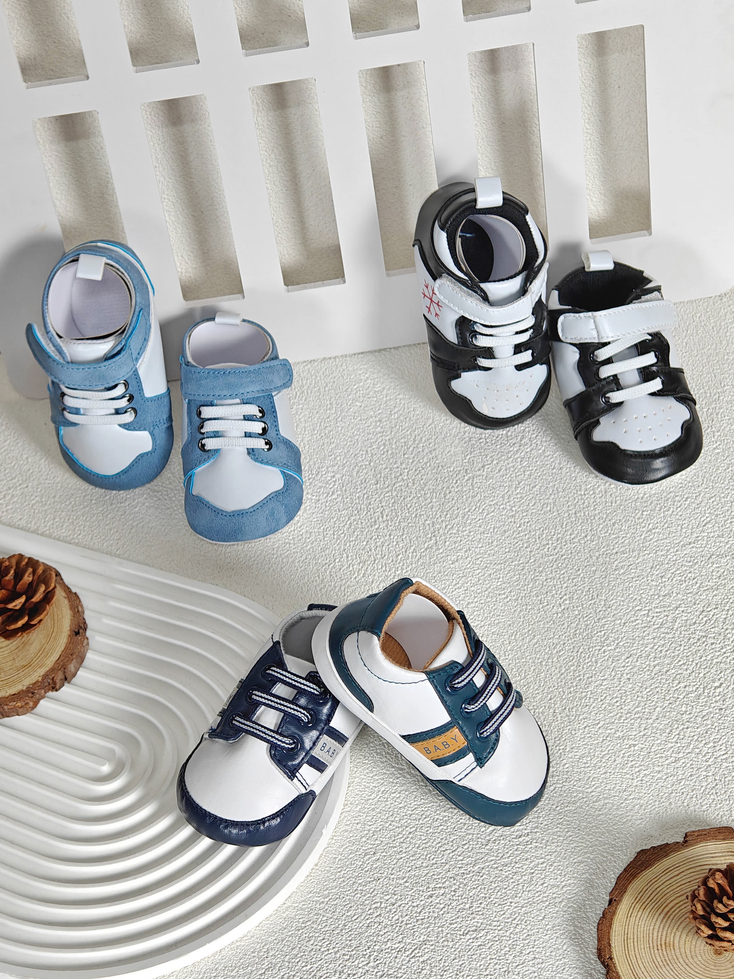 Yuesheng Baby Boys Shoes Toddler Comfortable Breathable Leather Shoes