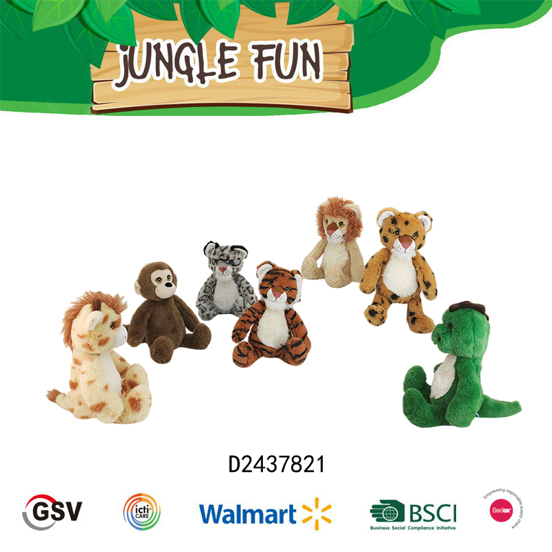 WILD ANIMALS Tiger Lion GTST PLUSH TOY（D2437821）