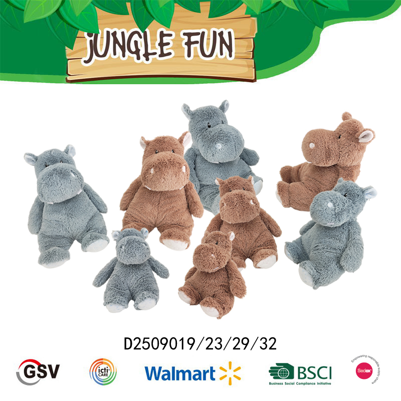WILD ANIMALS Hippo GTST PLUSH TOY(D2509019)
