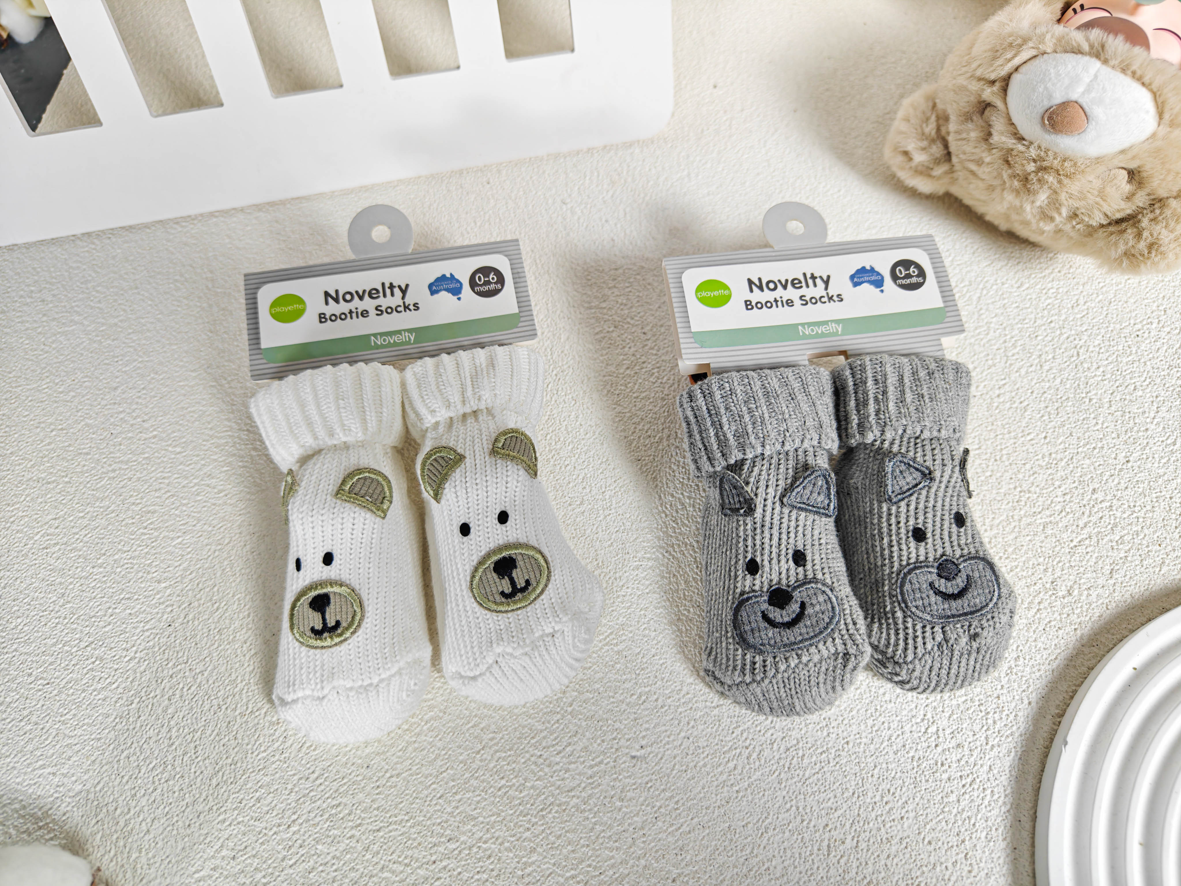 Yuesheng Baby Bootie Newborn Knitted Cotton Shoes Animal Knitted Baby Shoes