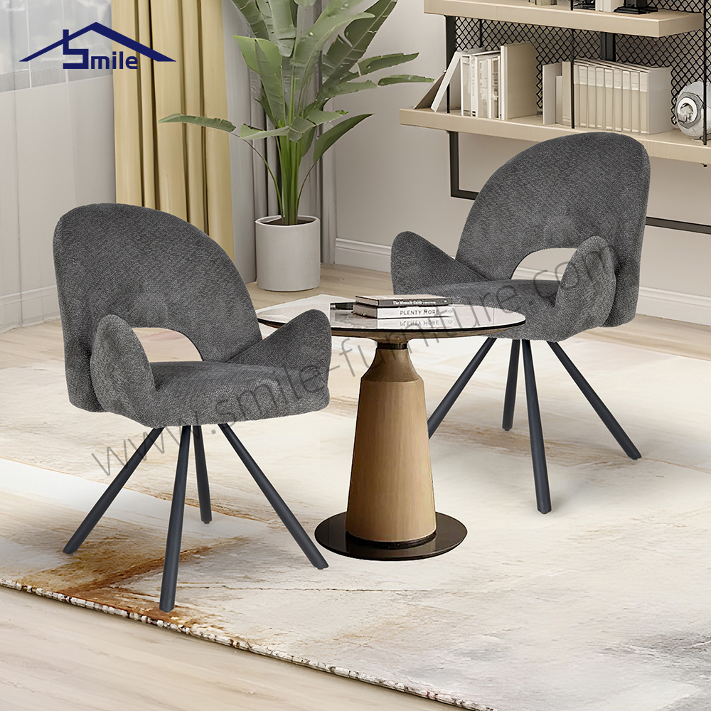 Luxury Black Velvet Dining Chairs with Stylish Backrest Modern Design Home Furniture for Hotel
