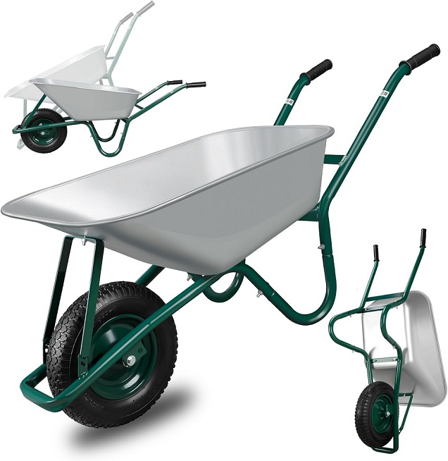 Construction wheelbarrow gardening wheel barrow,galvanised wheelbarrow galvanized wheel barrow,zinc