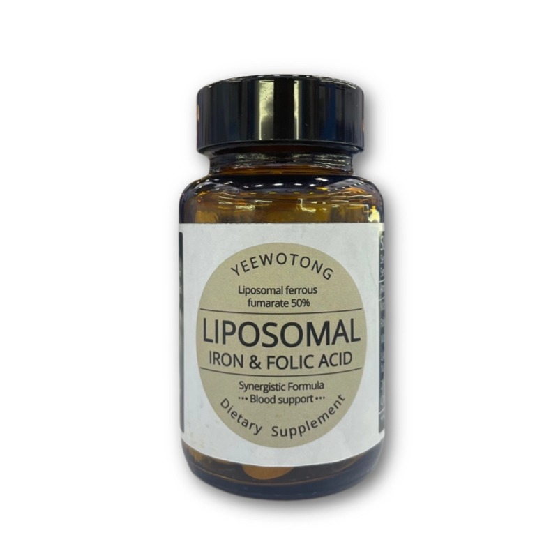 Liposomal iron and folic acid tablets as pregnancy and infant supplements