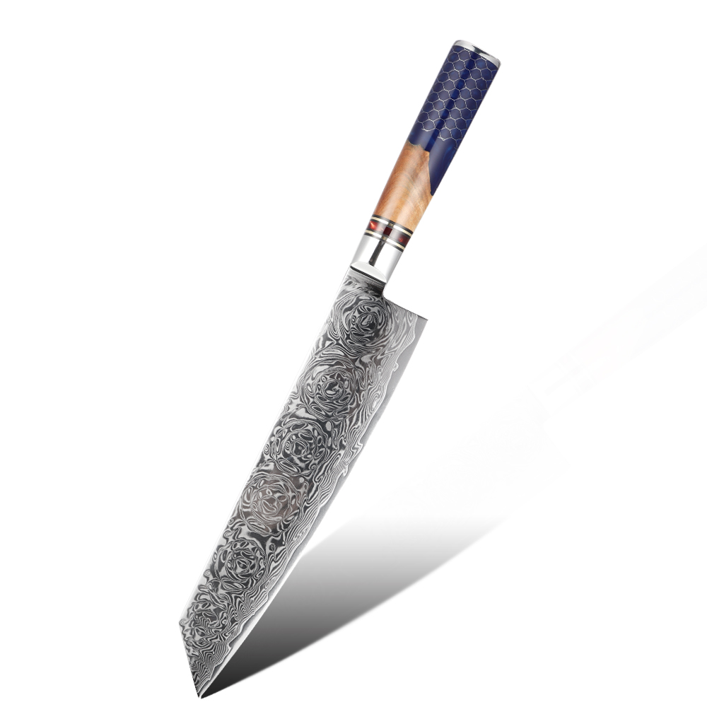Hip-home Damascus steel kitchen knife professional custom kiritsuke knife