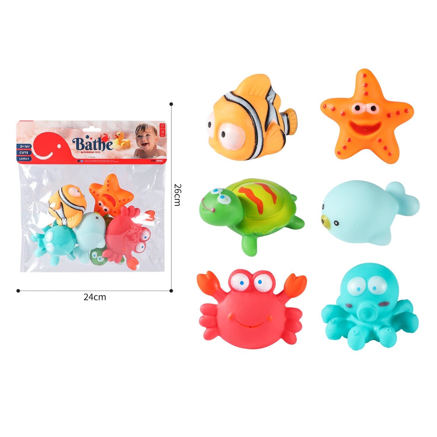 sea animals 6 pieces