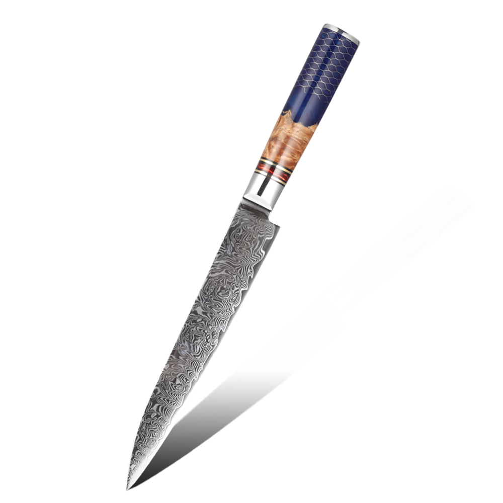 Hip-home Damascus steel kitchen knife professional slicing damascus knife