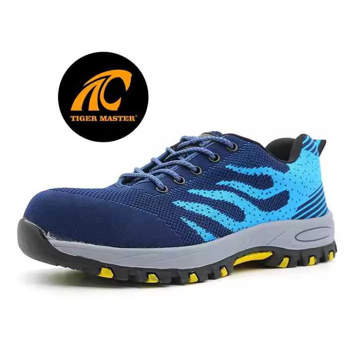 Oil acid resistant rubber sole steel toe anti puncture safety shoes sport