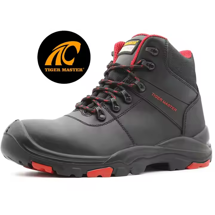 Acid oil resistant non-slip anti impact prevent puncture oil industry safety shoes