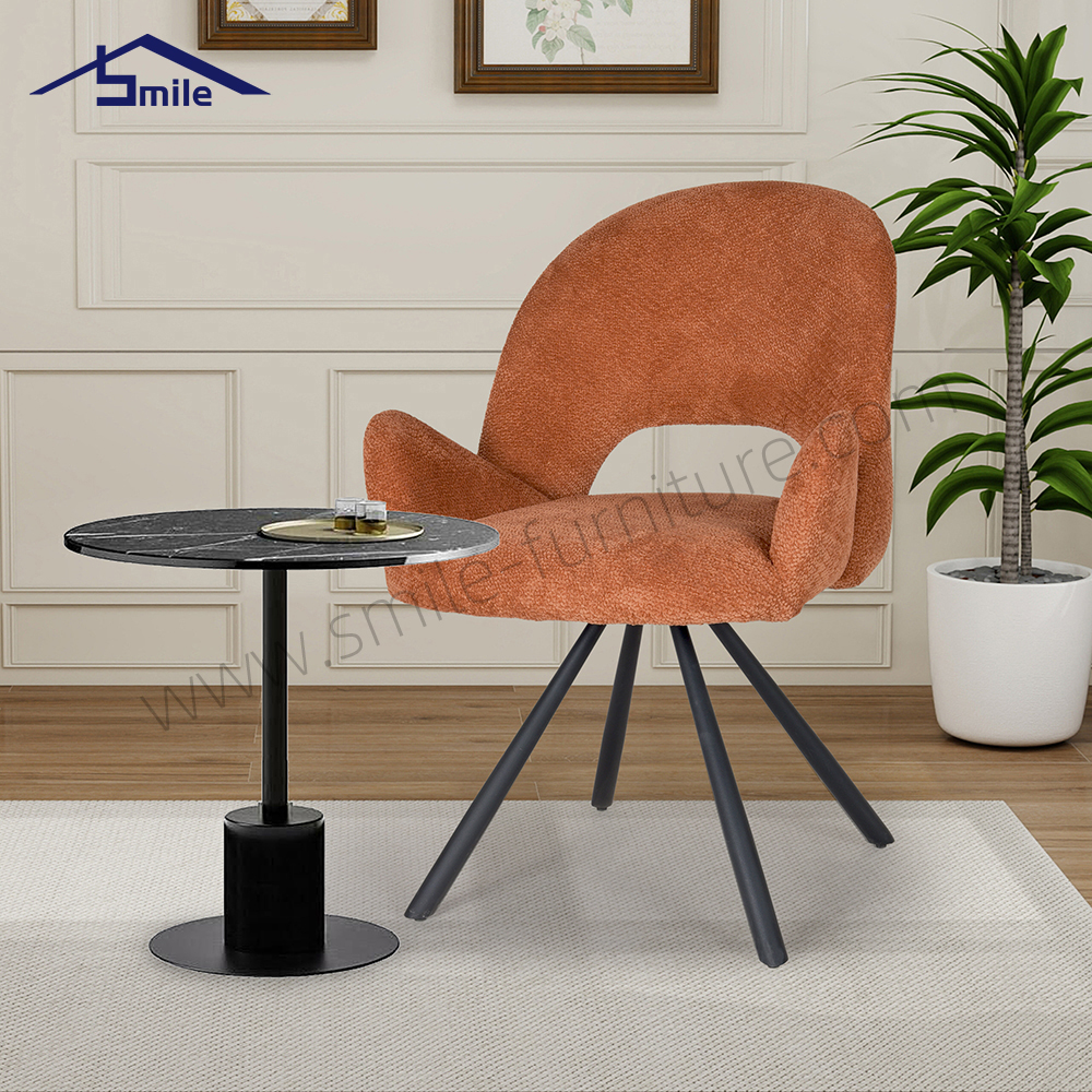 Modern Dining Chair Comfortable High Quality with Iron Legs for Dining Room Restaurant Furniture