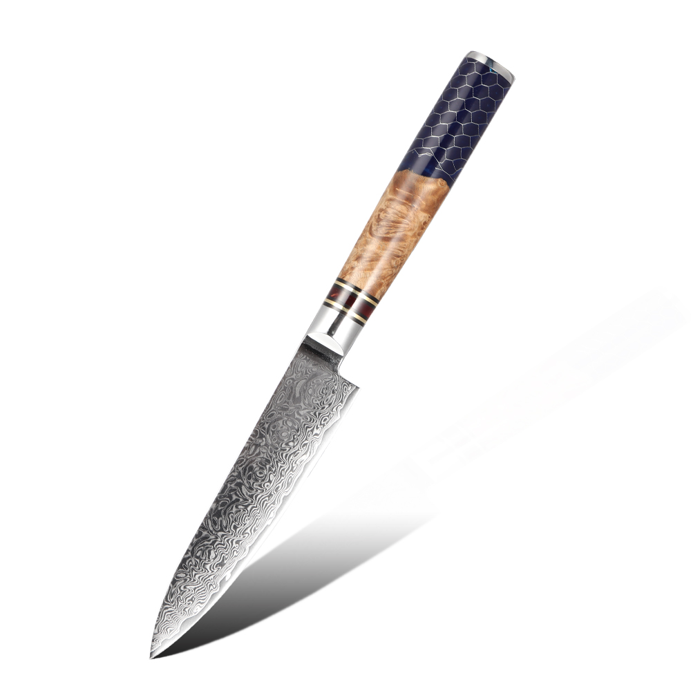 Hip-home Damascus steel kitchen knife professional damask 5inch utility knife