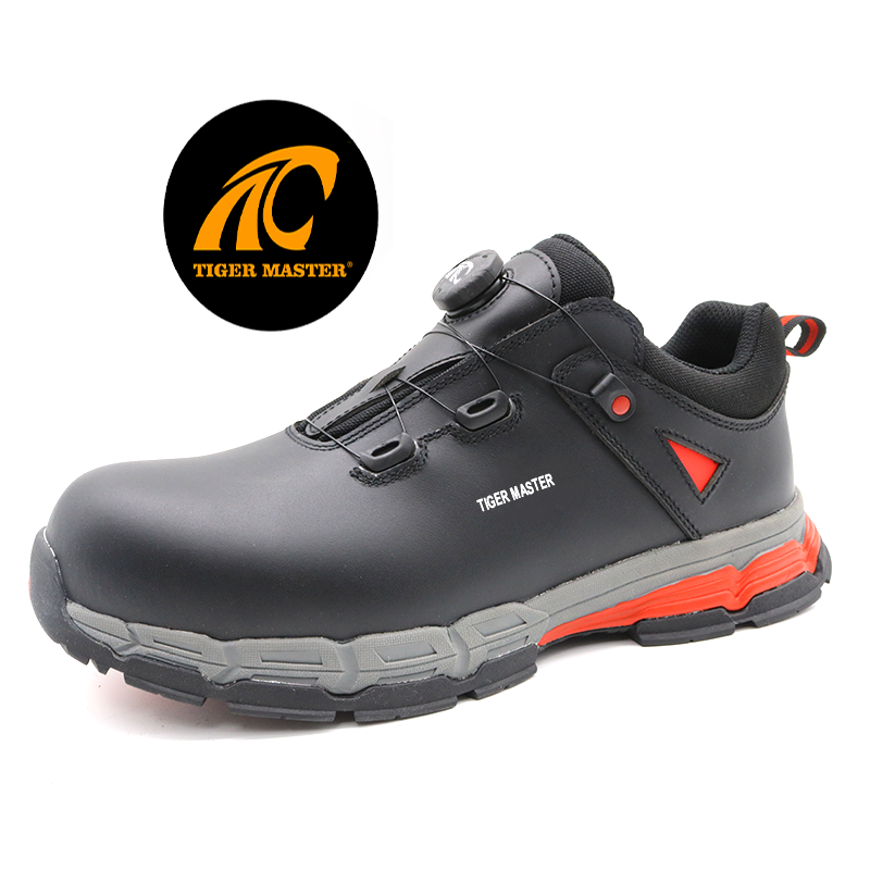 Twist Lock System Genuine Leather Oil Acid Resistant Safety Shoes