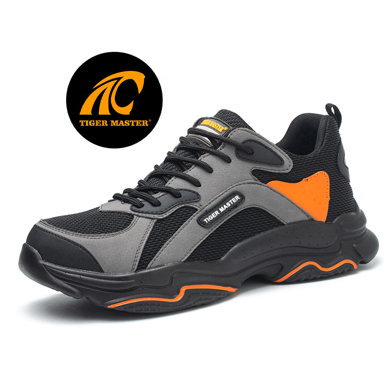Breathable Lightweight Prevent Puncture Steel Toe Sport Safety Shoes
