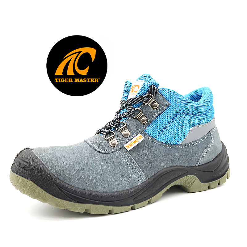 Suede Leather Anti-smashing Labor Men's Steel Toe Shoes Safety