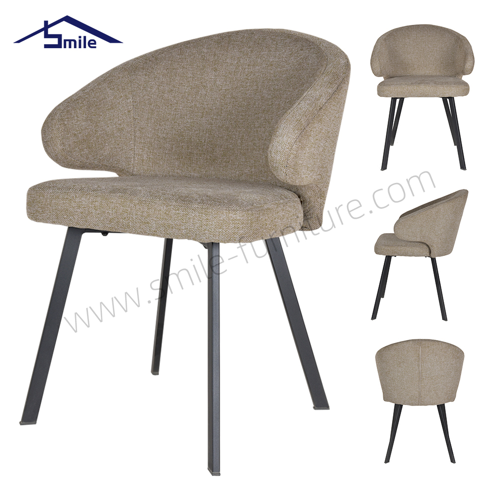 Factory Direct Modern Dining Chair with Metal Legs for Home Furniture Good Price Living Room Furniture Used for Home Dining
