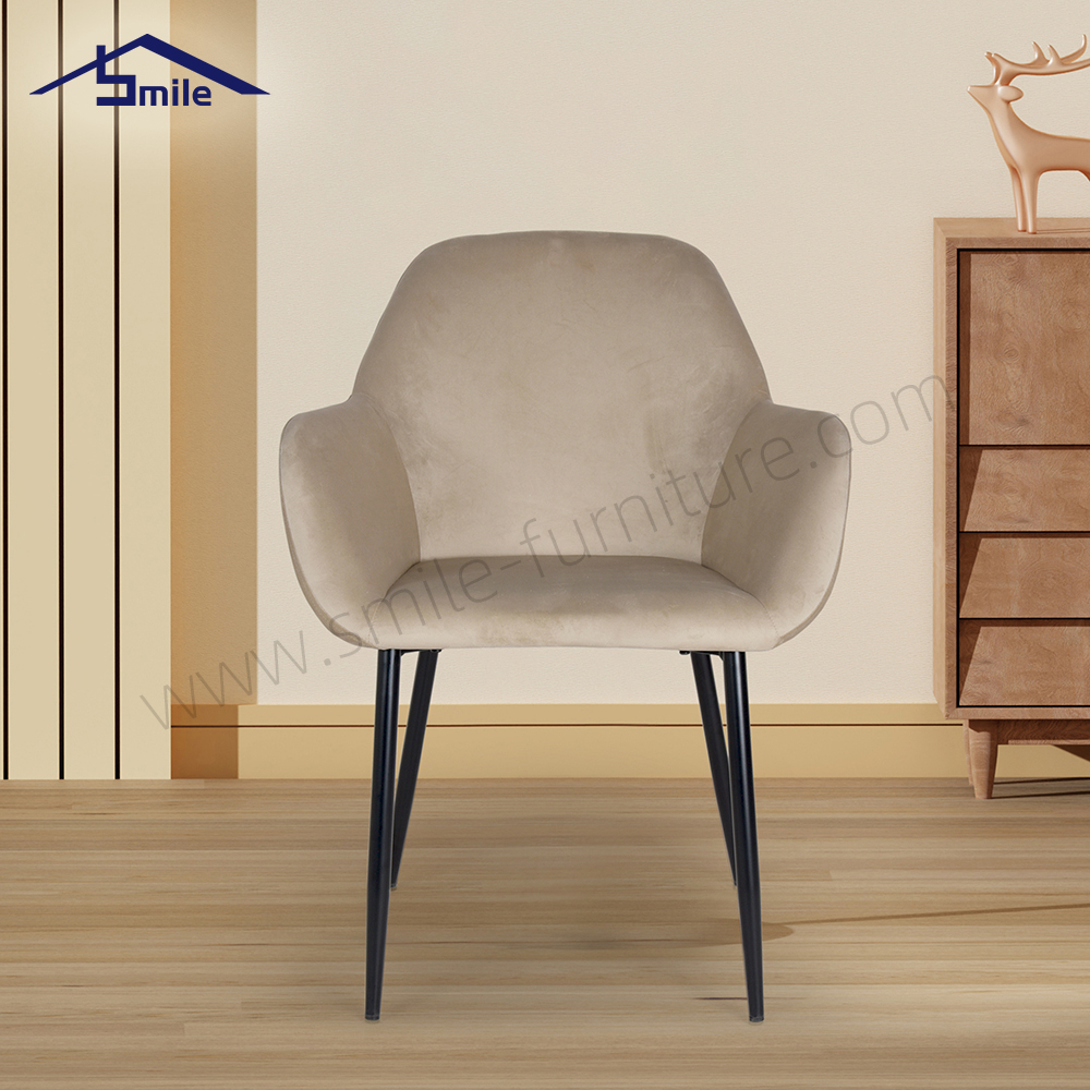 Luxury Modern Dining Chairs Leather Chair for Home Furniture Metal Material for Restaurant Hotel