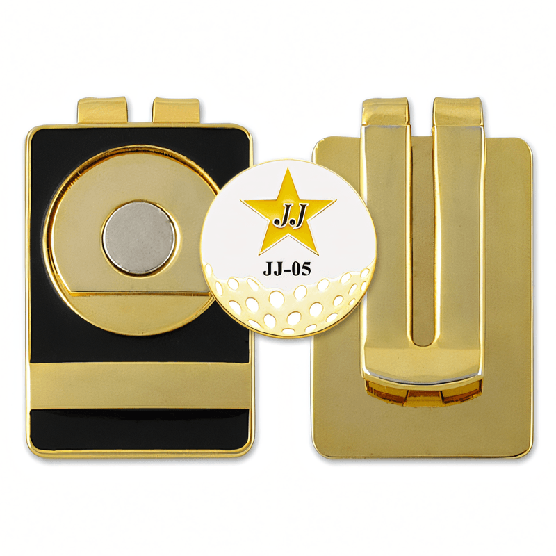 Custom Magnetic Golf Hat Clip Golf Club Metal Wallet Money Clip