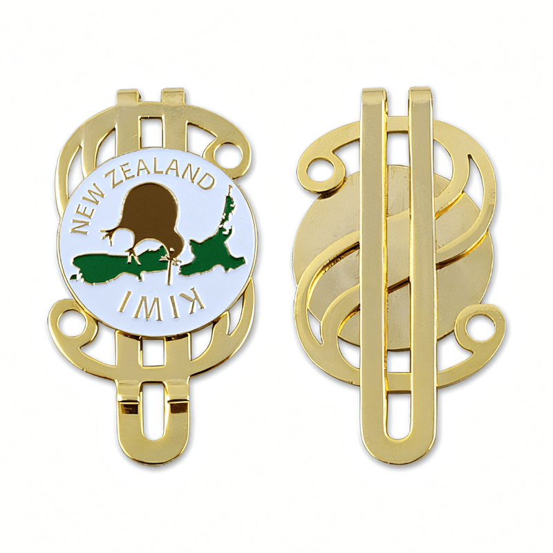 Custom Design Wallet Money Clip with Golf Ball Marker