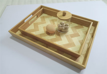 Bamboo weaved tray