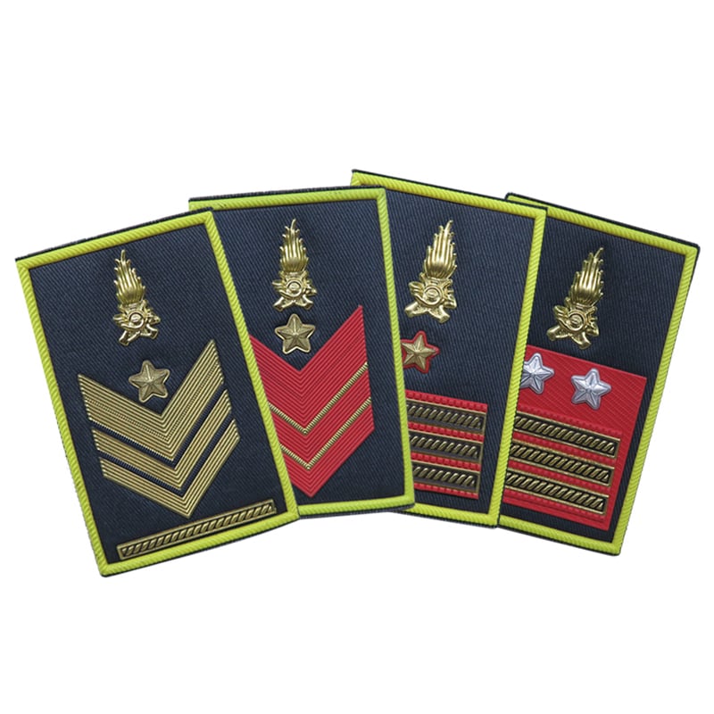 Wholesale Custom Made Embroidery Badge Shoulder Boards Epaulettes