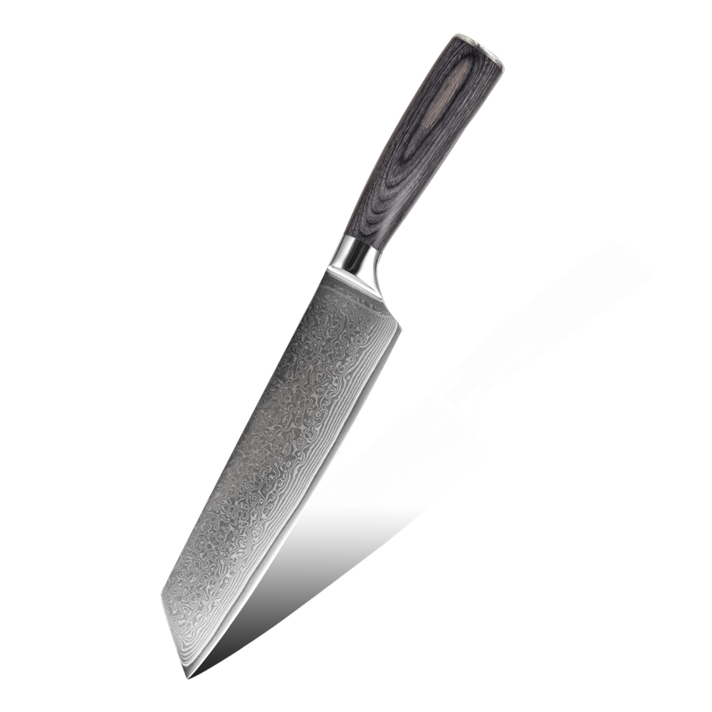 Hip-home Damascus steel kitchen knife professional damask kiritsuke knife