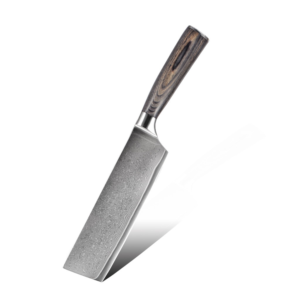 Hip-home Damascus steel kitchen knife professional damask nakiri knife