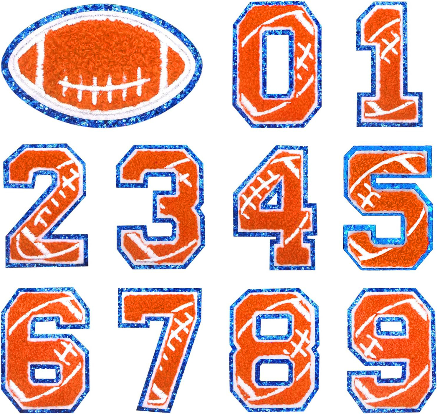 Source Factory Custom Wholesale Iron on Sports Clothing Chenille Patches