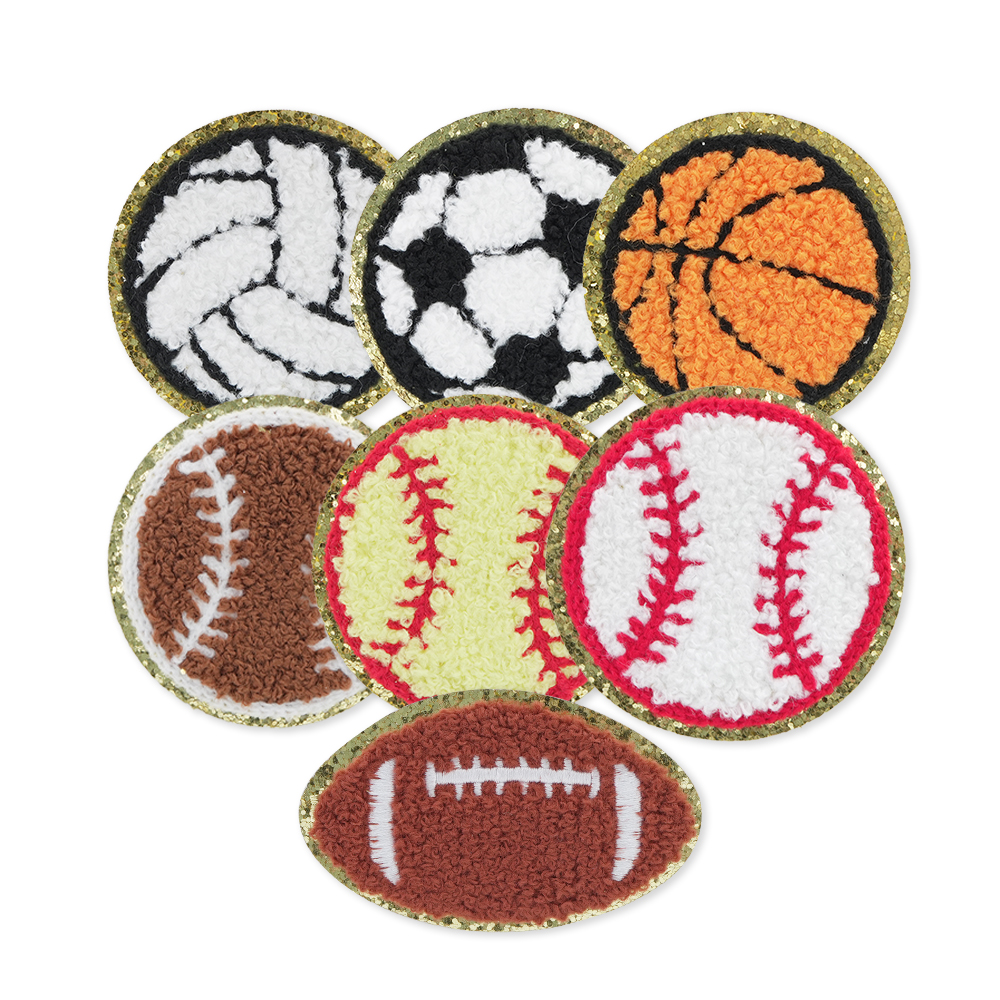 Wholesale Custom Baseball Basketball Football Chenille Patches