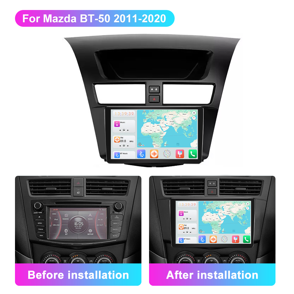 Jmance 9 inch For Mazda BT-50 2011 - 2020 Frame GPS Navigation Multimedia Car Radio DVD Player