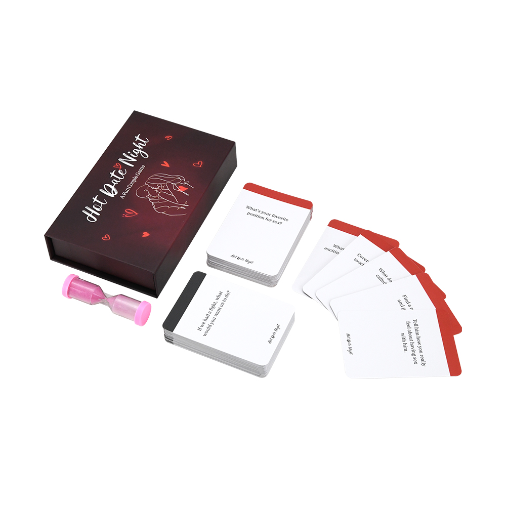 Custom Printed Date Night Love Language Sexual Couple Playing Paper board Cards Games for Family